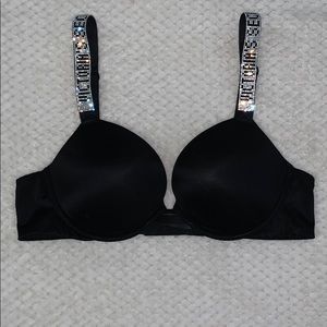 Victoria’s Secret push up bra rhinestone strap